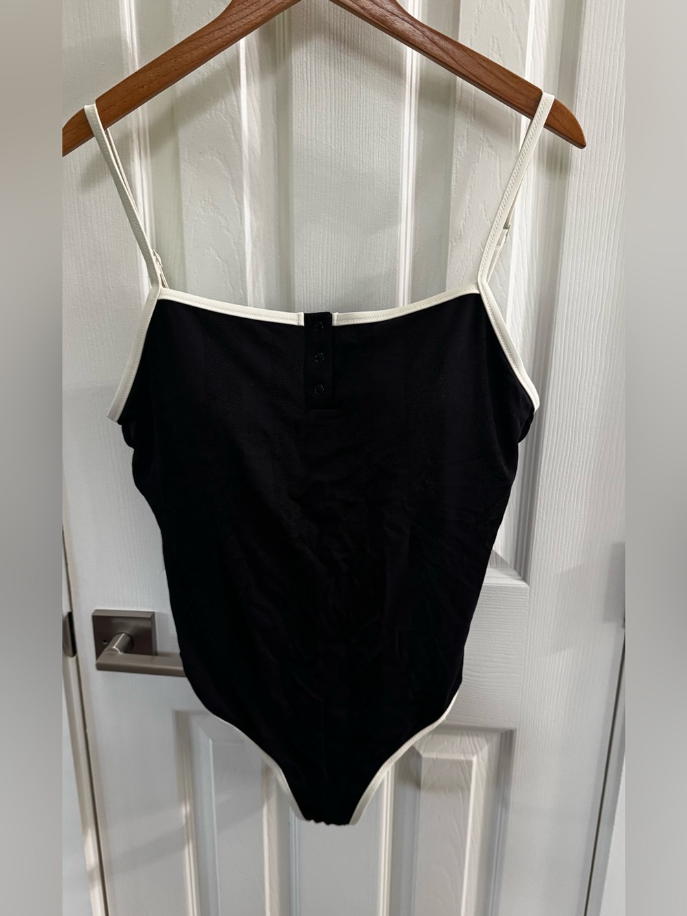 aerie Black and White One-Piece Swimsuit
